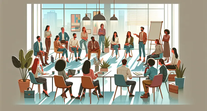 Des personnes en réunion dans un espace de coworking