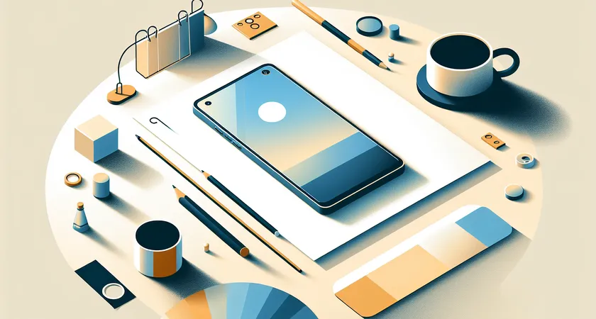 Un smartphone sur une table