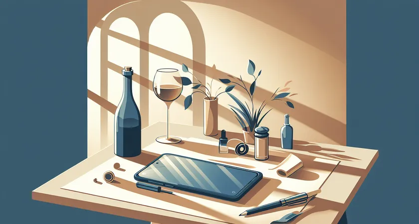 Un smartphone sur une table