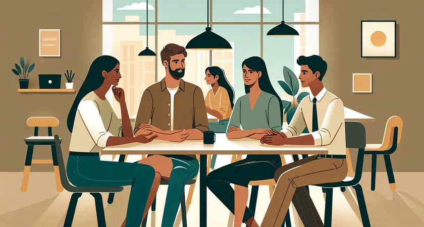 Des personnes en réunion dans un espace de coworking