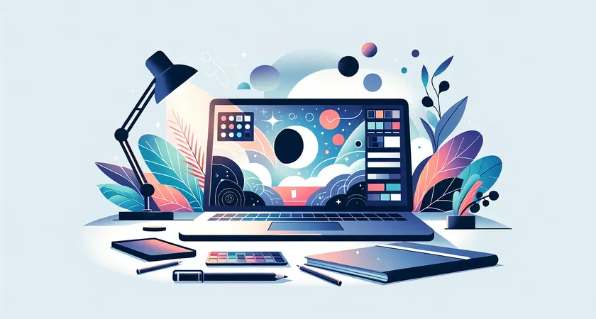 Un ordinateur portable sur un bureau