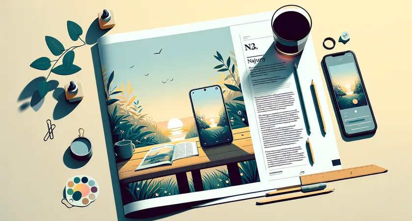 Un smartphone sur une table