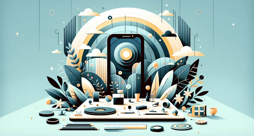 Un smartphone sur une table