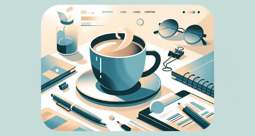 Un café sur un bureau