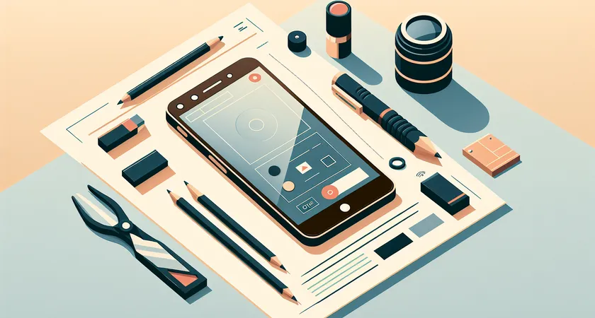 Un smartphone sur une table