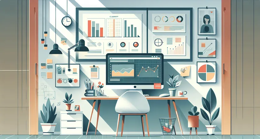 Un bureau moderne avec un ordinateur