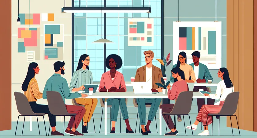 Des personnes en réunion dans un espace de coworking