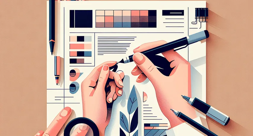 Une main tenant un stylo