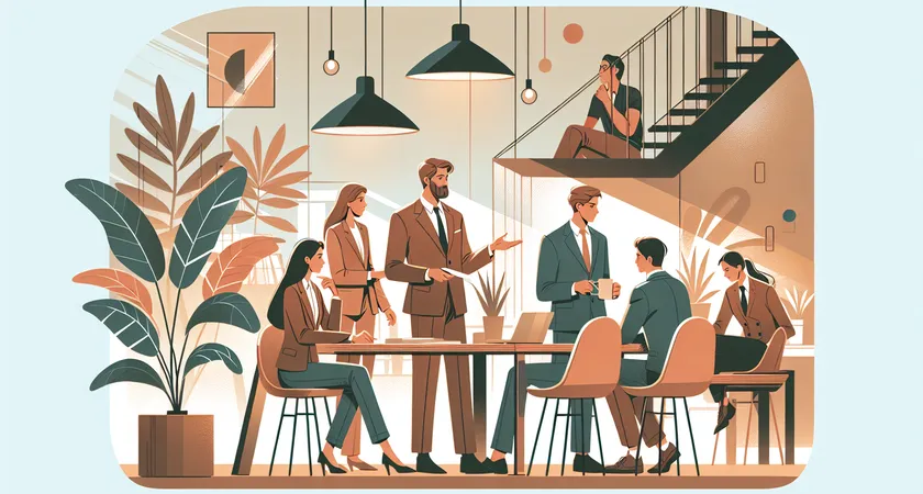 Des personnes en réunion dans un espace de coworking