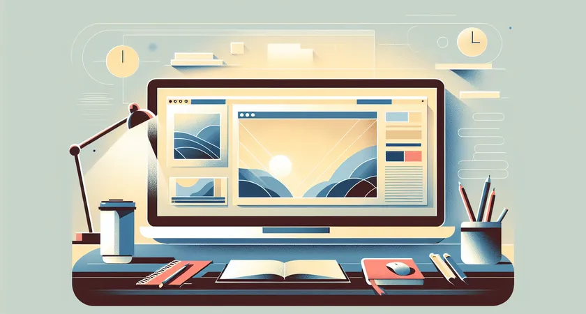 Un ordinateur portable sur un bureau