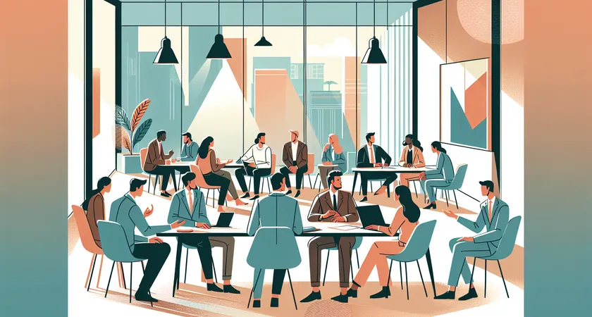 Des personnes en réunion dans un espace de coworking