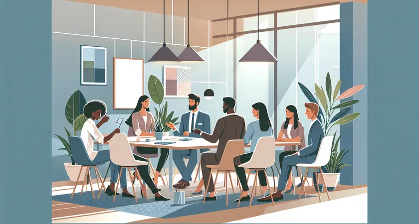 Des personnes en réunion dans un espace de coworking