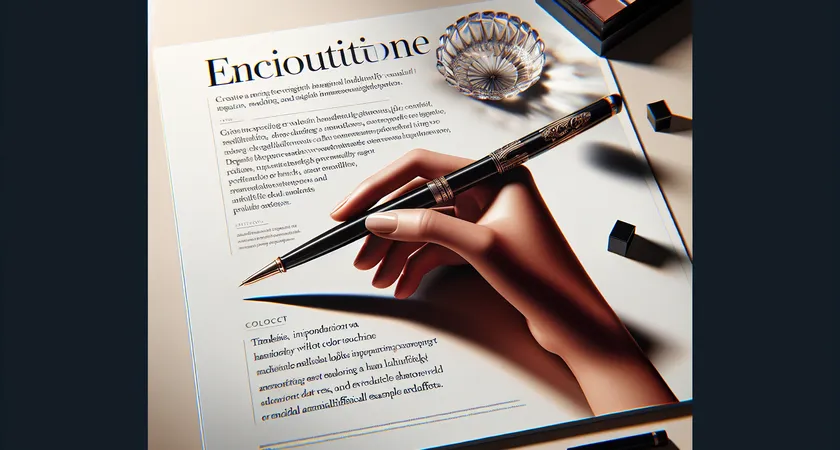 Une main tenant un stylo