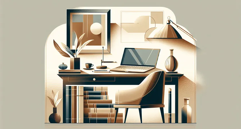 Un ordinateur portable sur un bureau