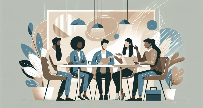 Des personnes en réunion dans un espace de coworking