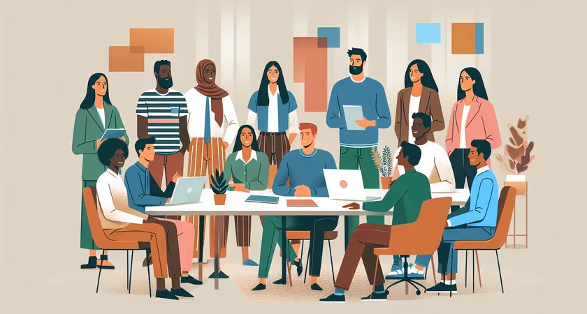 Des personnes en réunion dans un espace de coworking