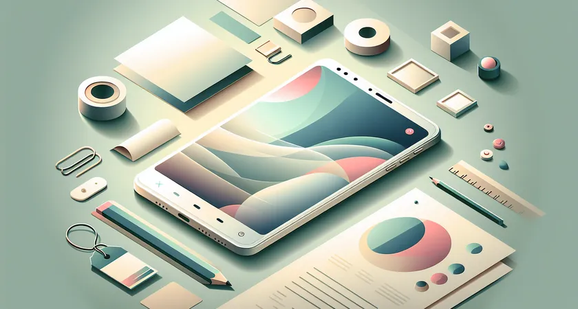 Un smartphone sur une table