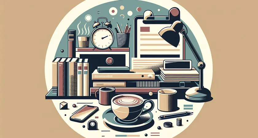 Un café sur un bureau