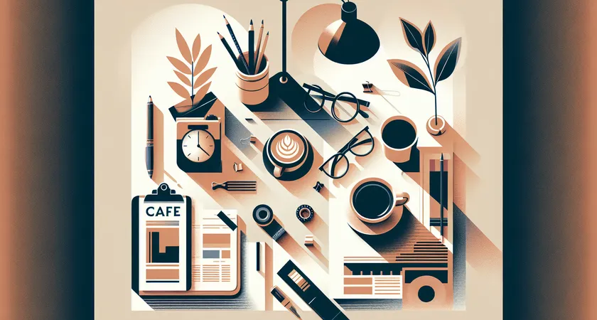 Un café sur un bureau