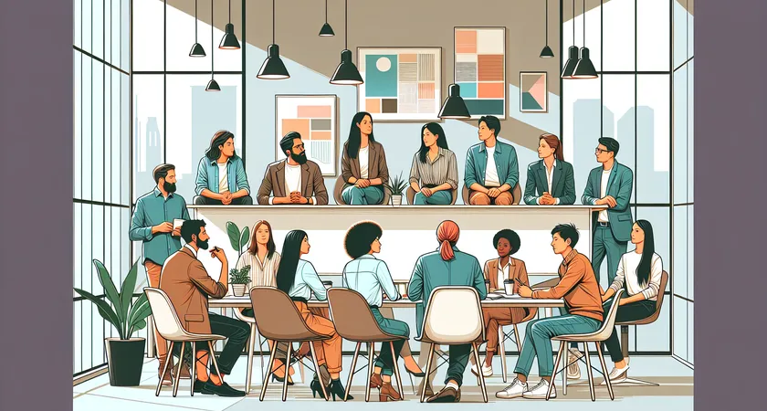 Des personnes en réunion dans un espace de coworking