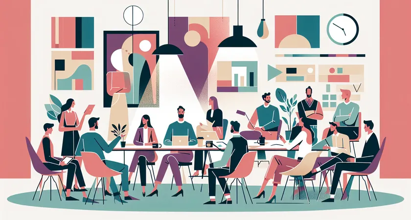 Des personnes en réunion dans un espace de coworking