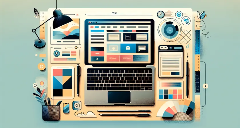 Un ordinateur portable sur un bureau