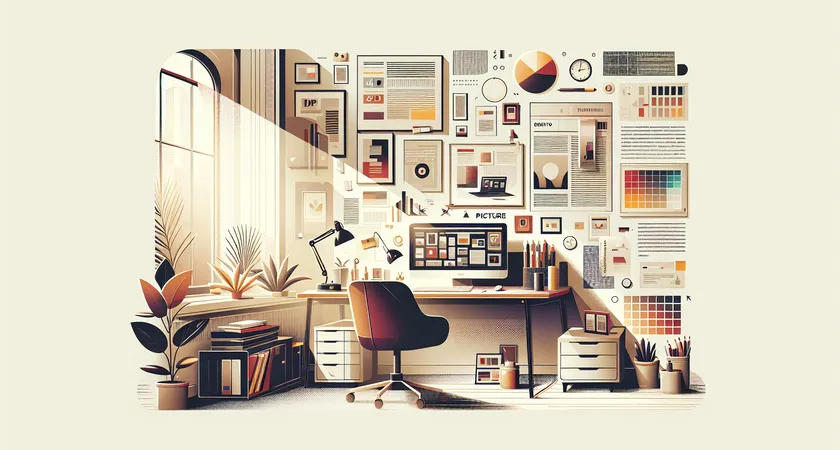 Un bureau moderne avec un ordinateur