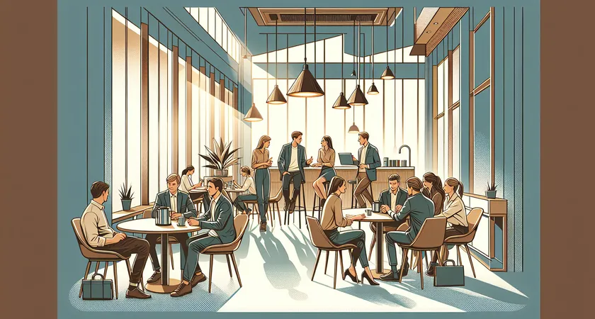 Des personnes en réunion dans un espace de coworking