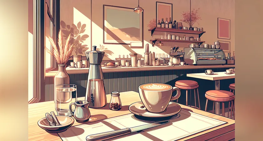 Un café sur un bureau