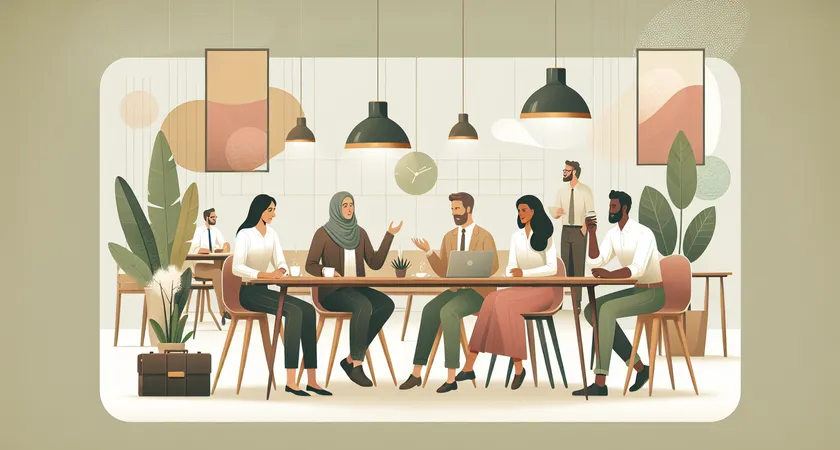 Des personnes en réunion dans un espace de coworking