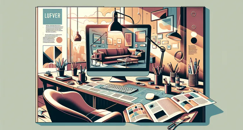 Un bureau moderne avec un ordinateur