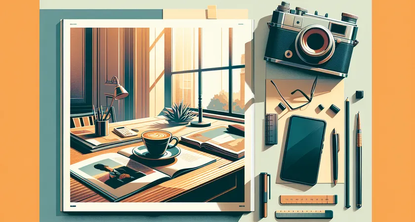 Un café sur un bureau