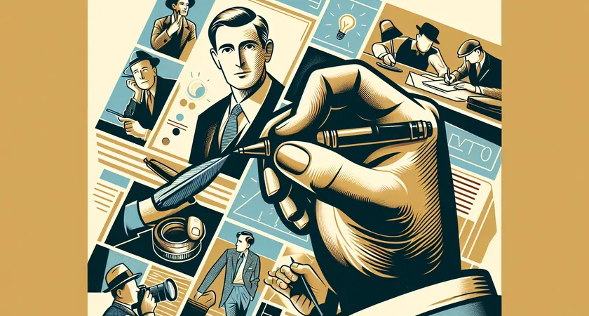 Une main tenant un stylo