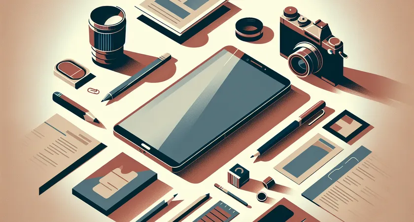 Un smartphone sur une table