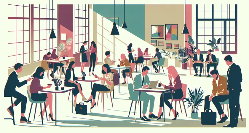 Des personnes en réunion dans un espace de coworking