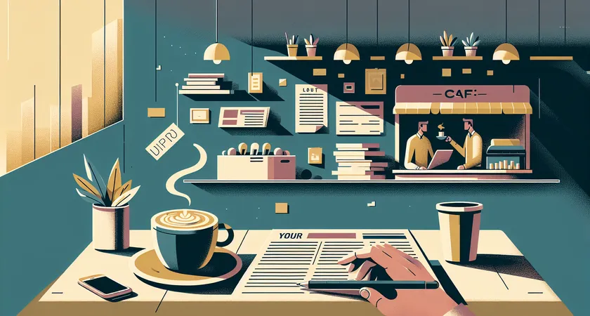 Un café sur un bureau