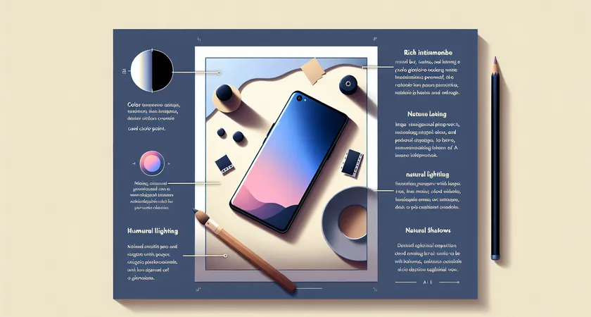 Un smartphone sur une table
