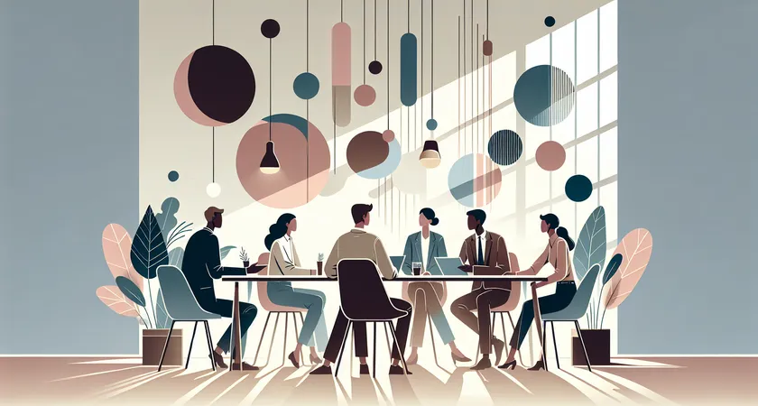 Des personnes en réunion dans un espace de coworking