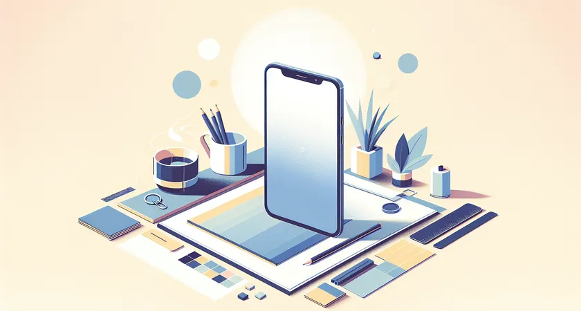 Un smartphone sur une table