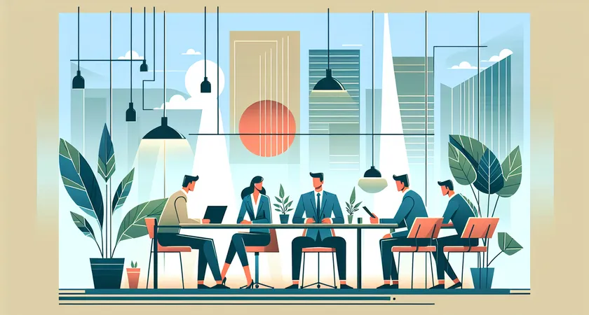 Des personnes en réunion dans un espace de coworking