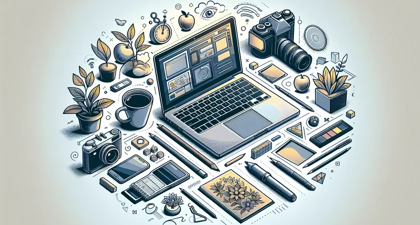 Un ordinateur portable sur un bureau