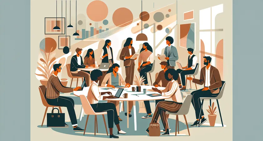 Des personnes en réunion dans un espace de coworking