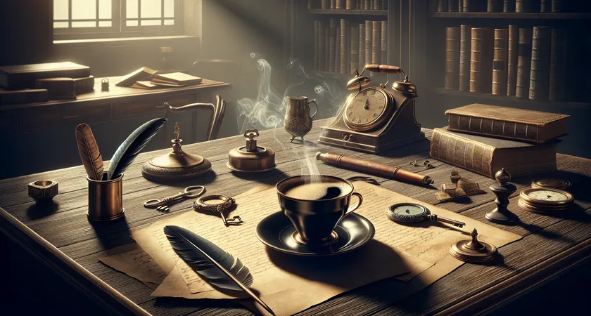 Un café sur un bureau