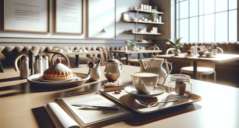 Un café sur un bureau