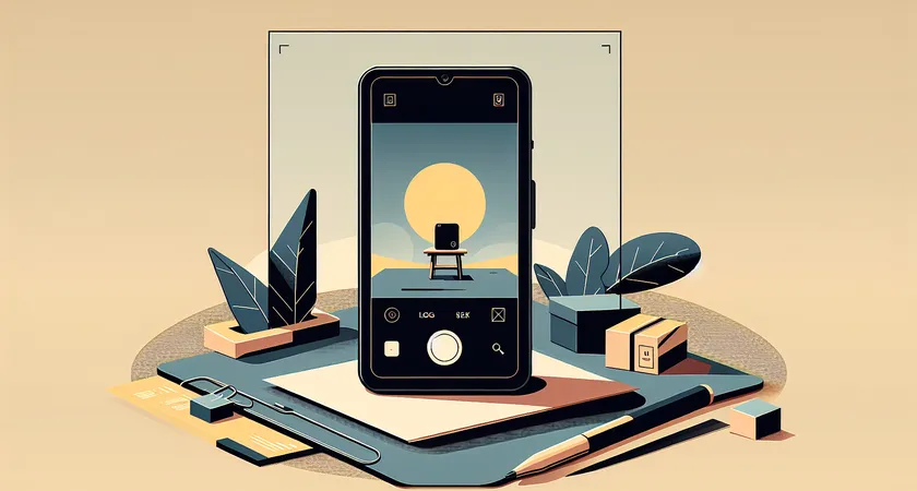 Un smartphone sur une table