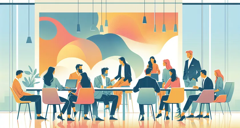 Des personnes en réunion dans un espace de coworking