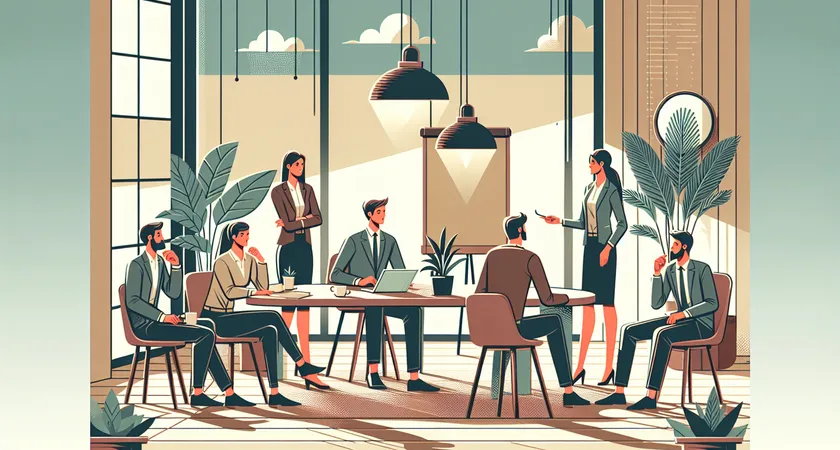 Des personnes en réunion dans un espace de coworking