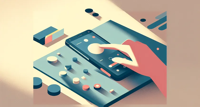 Un smartphone sur une table