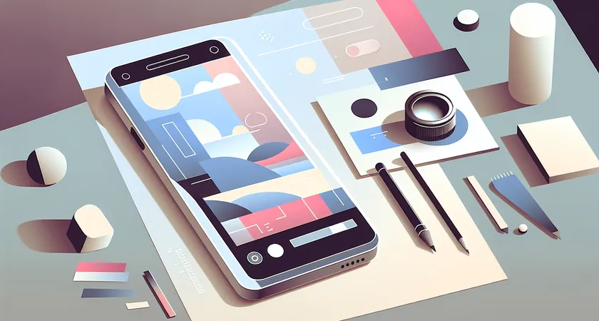 A smartphone on a table