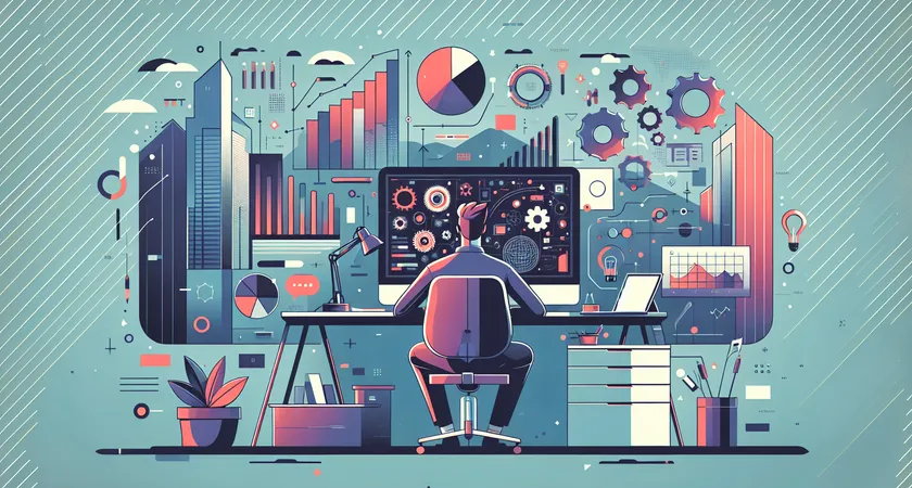 Un bureau moderne avec un ordinateur